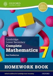 CAMBRIDGE LOWER SECONDARY COMPLETE MATHEMATICS HOME WORK BOOK (PACKOF 15) 7