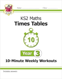 CGP KS1 Maths: Times Tables 10-Minute Weekly Workouts - Year 3